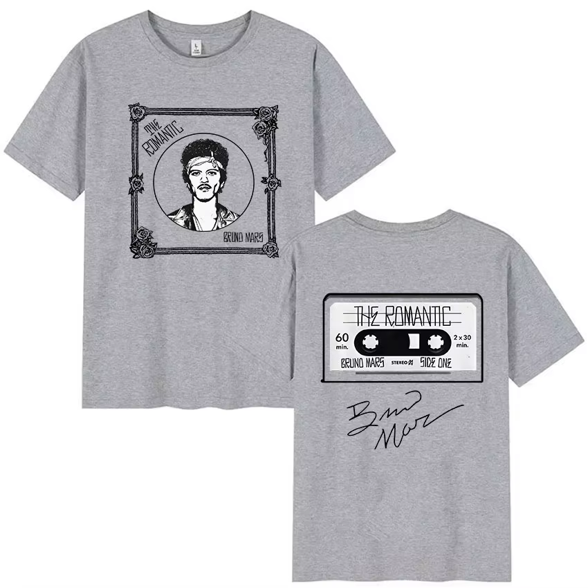 Bruno Mars The Romantic Tour 2026 T-shirt pour homme