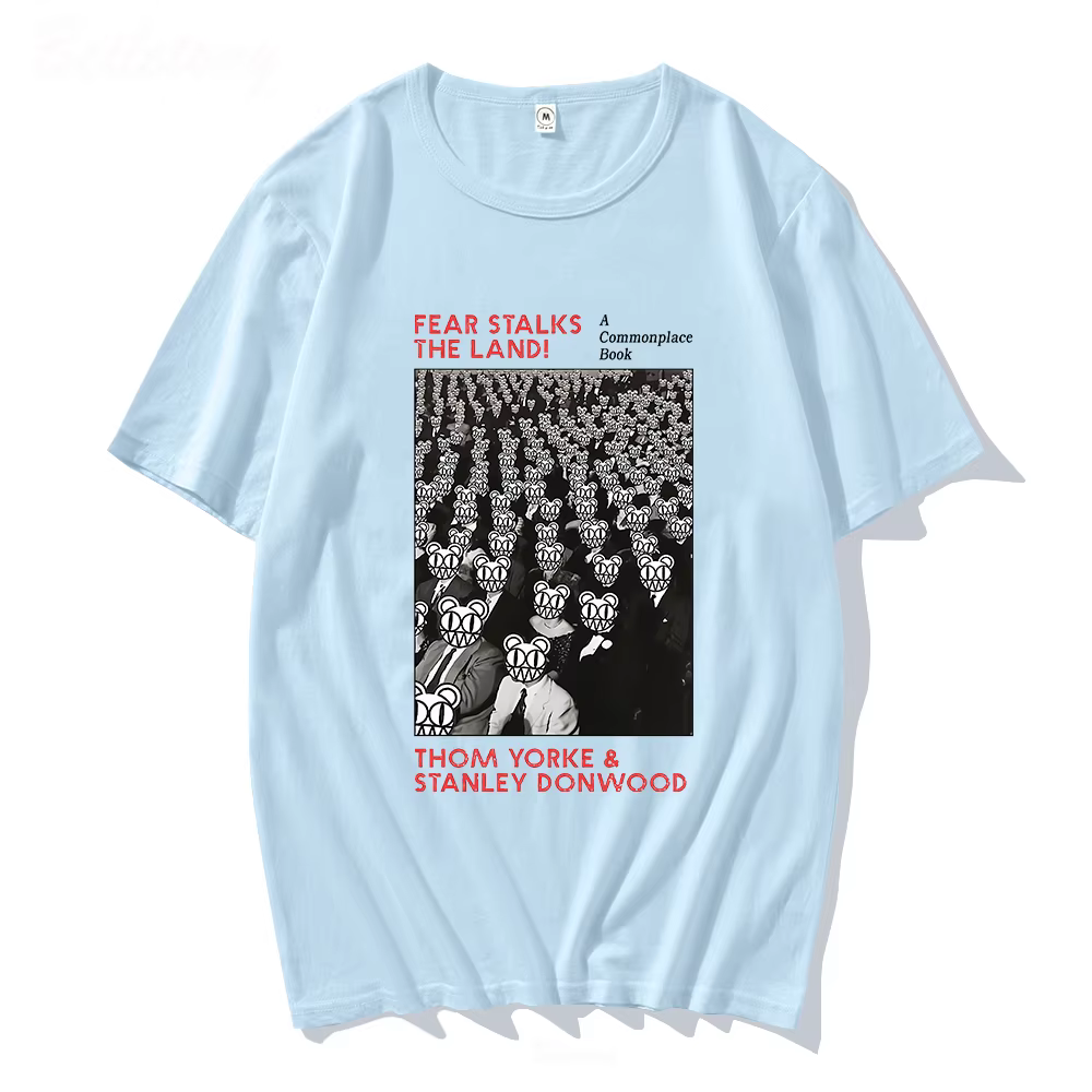 Radiohead-T-shirt à col rond pour homme et femme