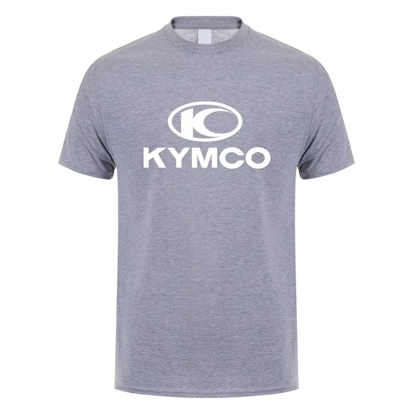 Kymco Hommes T Shirt Mode Coton Manches Courtes Drôle Graphique Tee