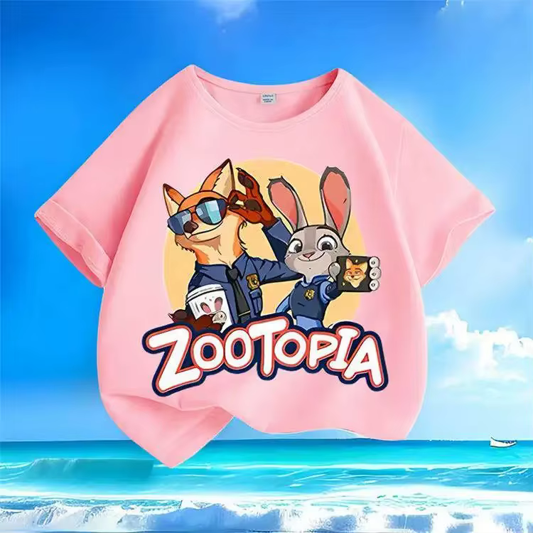 T-shirt à manches courtes pour enfants de petite à moyenne taille