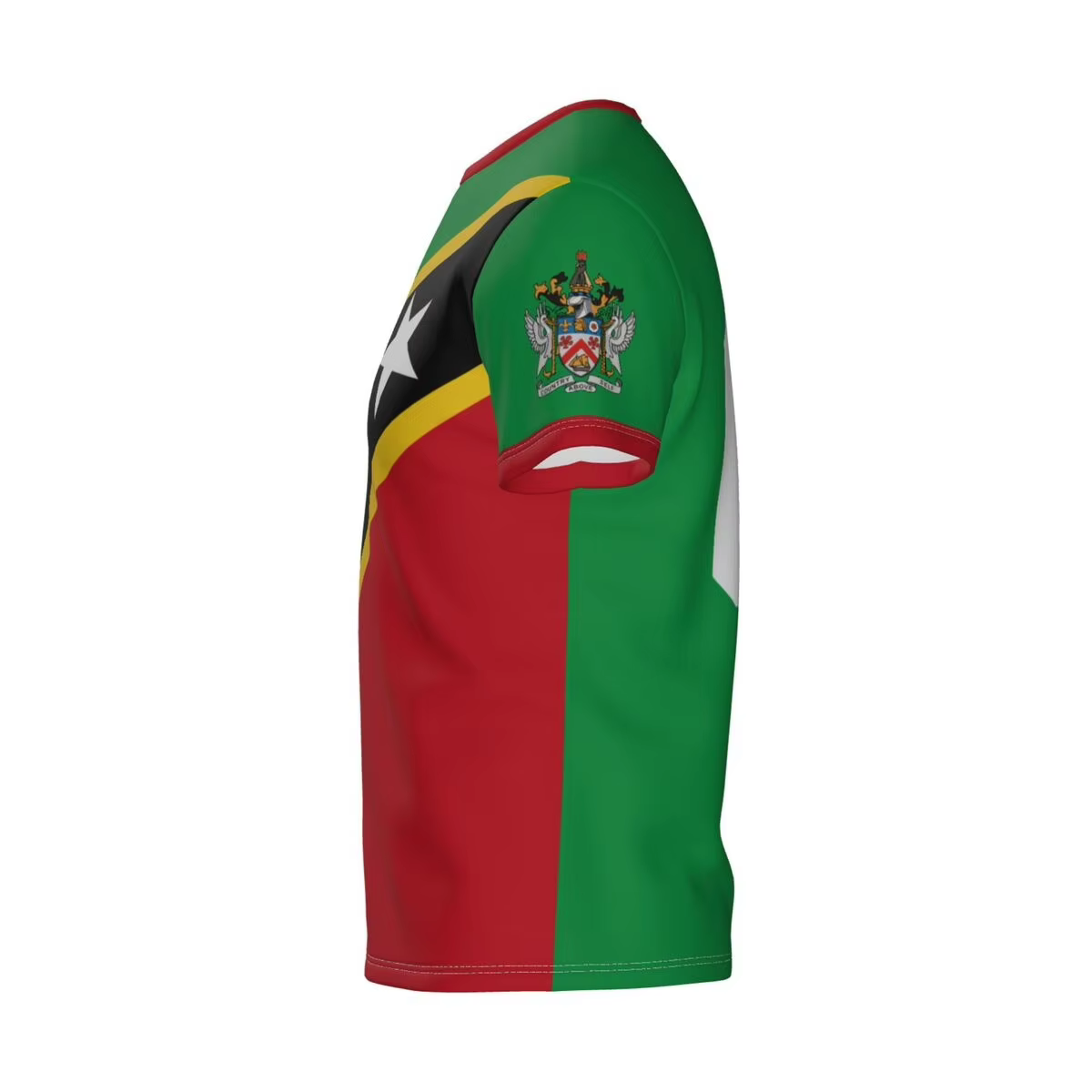 Saint Kitts et Nevis maillot de Football T-shirt mode drapeau Badge graphique t-shirts hommes et femmes sport à manches courtes uniforme de Football