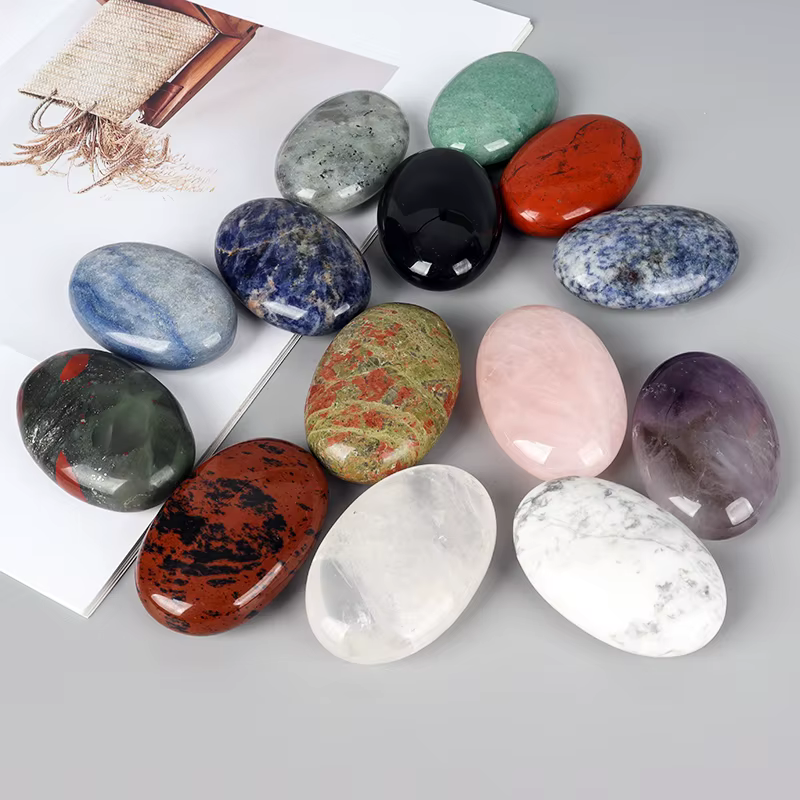 Pierre à savon 6x4 cm, Quartz naturel et minéral sculpté à la main