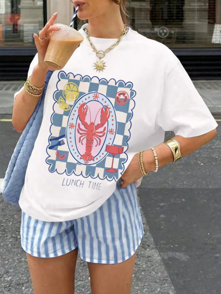 Lunch Time – T-Shirt à manches courtes pour femmes