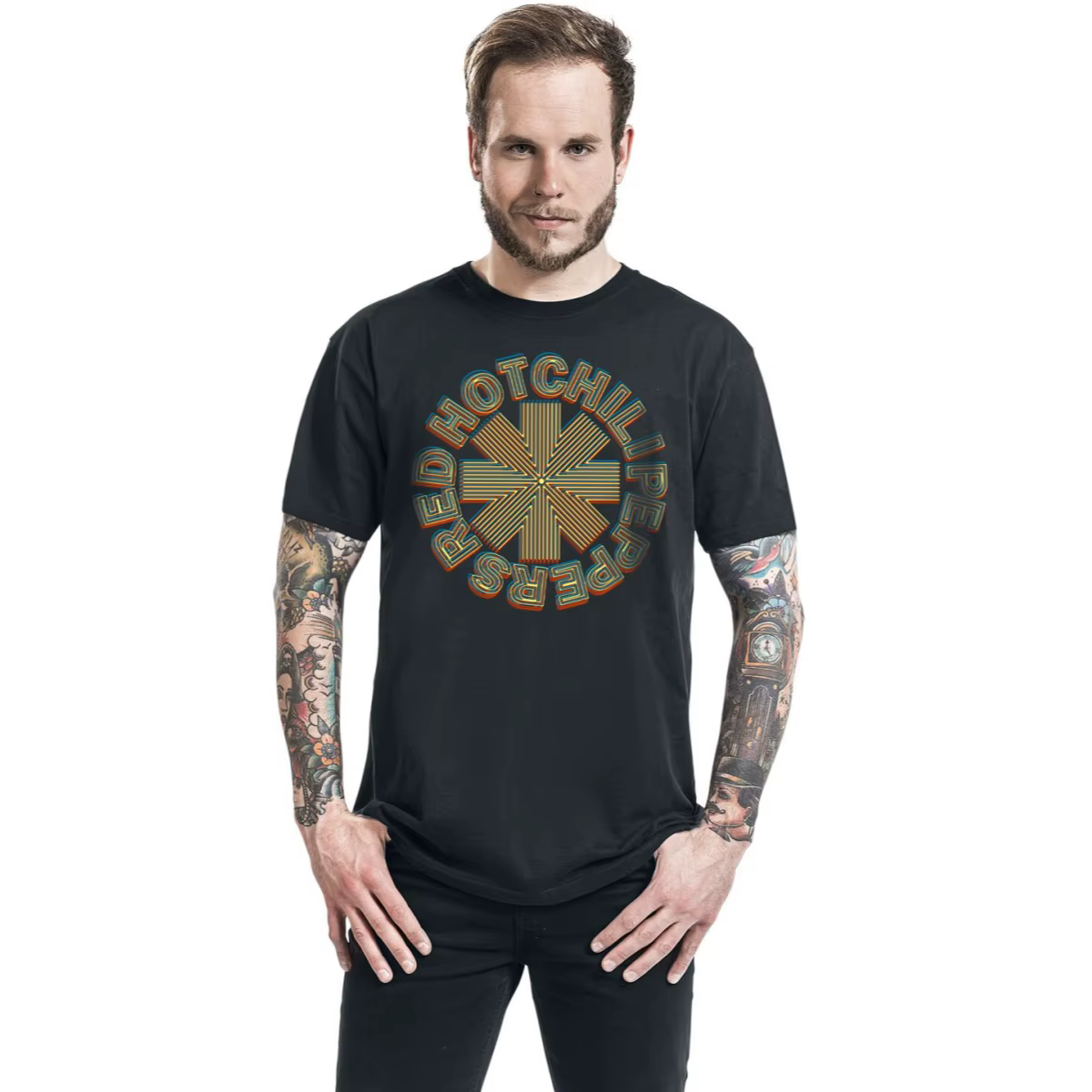 T-shirt en coton avec motif Red Hot Chili Peppers