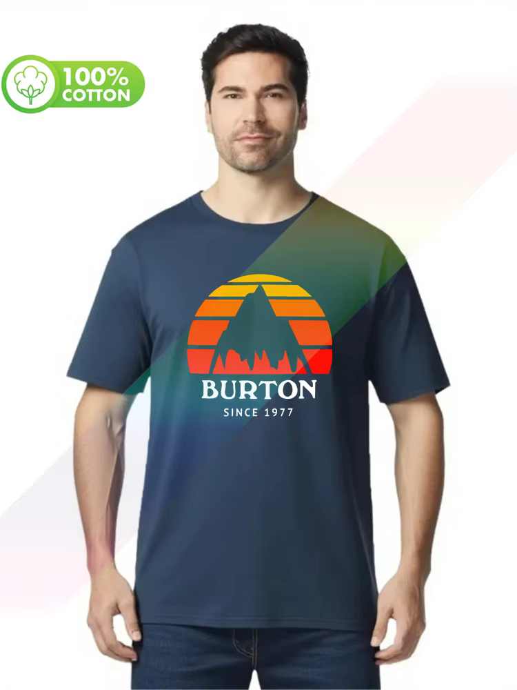T-shirt col rond 100% coton pour hommes