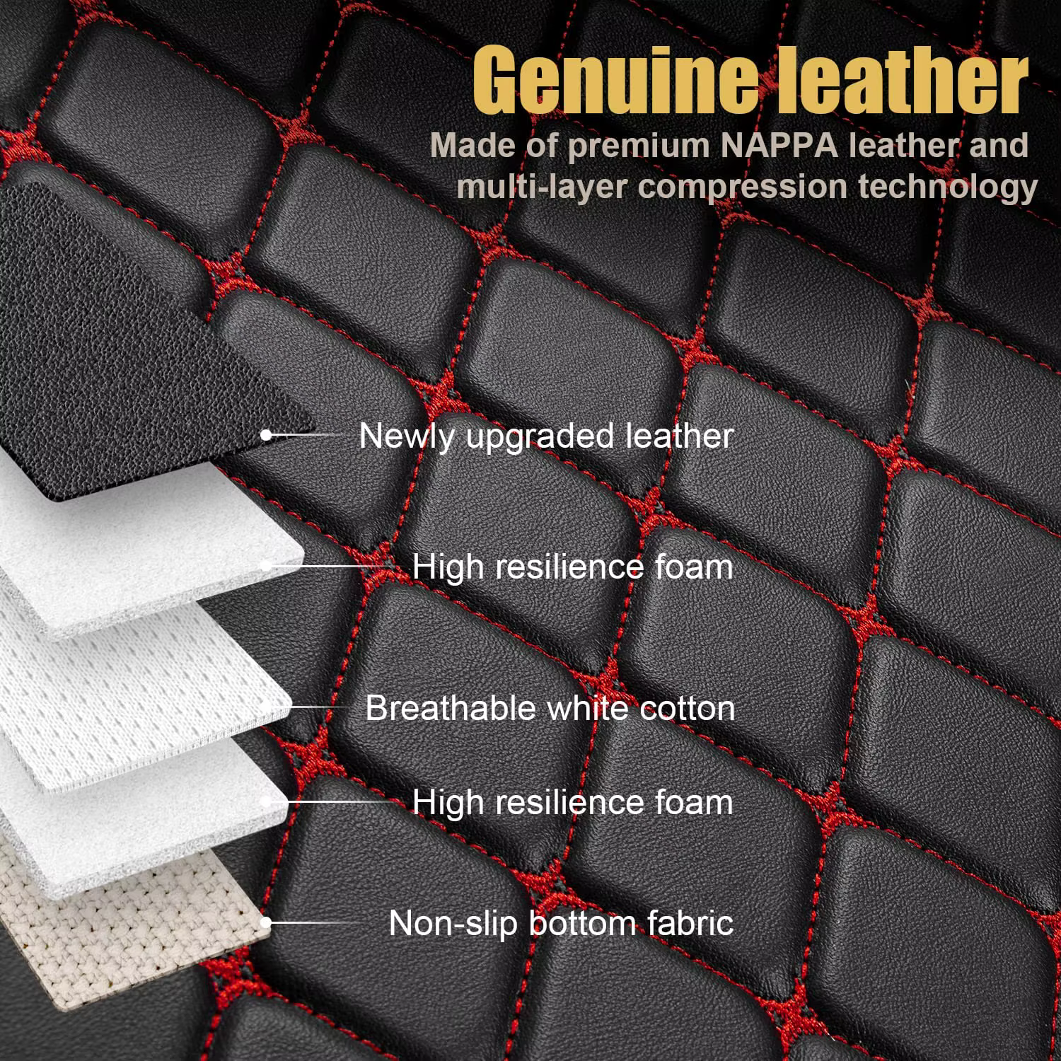 Tapis de sol en cuir automobile personnalisé pour hommes et femmes, tapis de voiture de luxe, couverture complète, VW Polo 6R, 2012, 2013, 2014, 2015, 2016