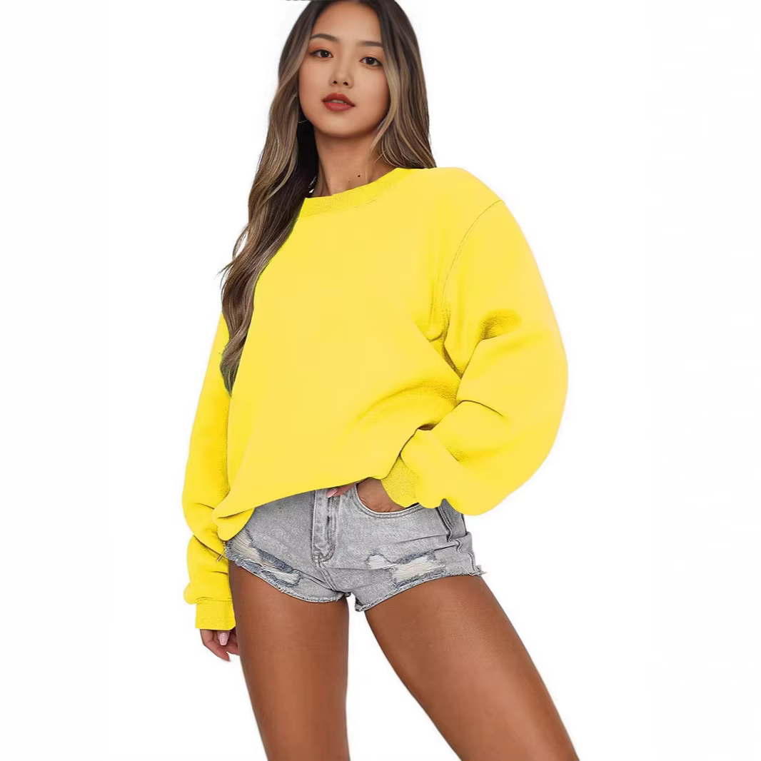 Automne hiver femmes hauts Simple solide