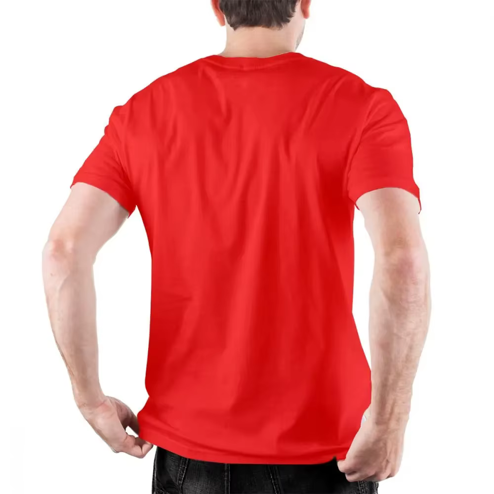 T-Shirts de sauveteur drôles hommes col rond coton t-shirt rouge