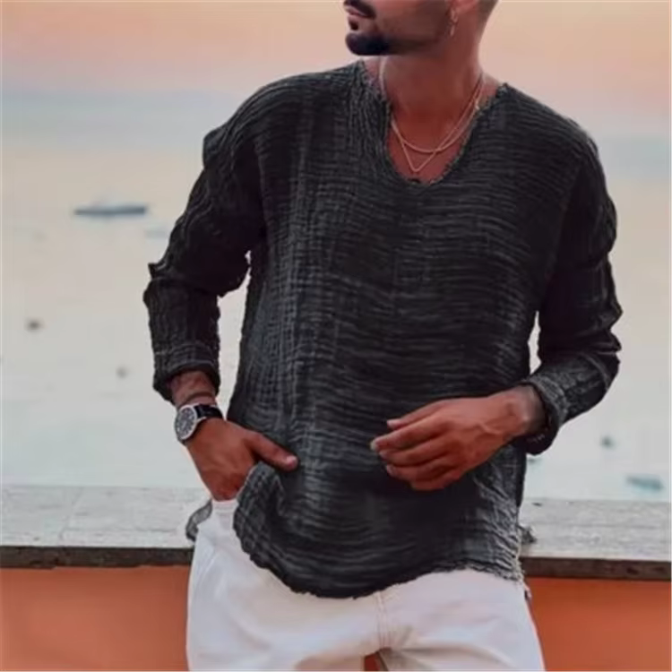 Chemises d'été de Style Viking pour hommes