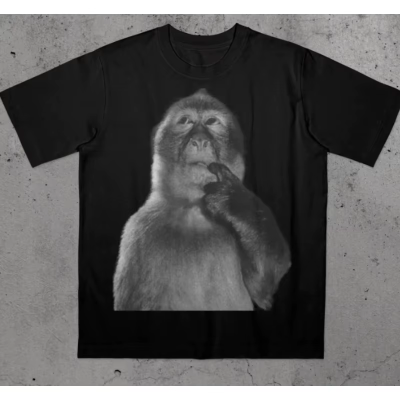 Chemise de singe drôle T-shirt idiot Meme Dank Memes Tee années 90 Vintage Bootleg Odd Core ce