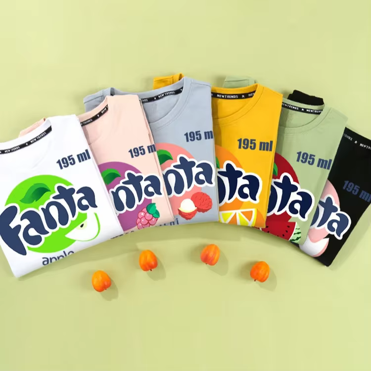 T-shirt à manches courtes Fanta Beverage pour hommes
