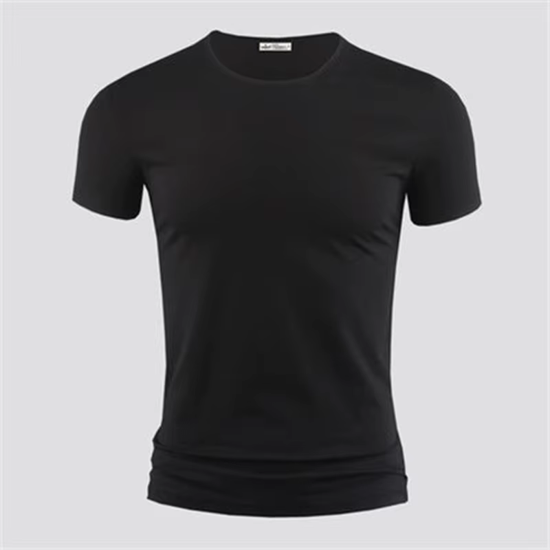2026 hommes T-Shirt couleur Pure col en V à manches courtes hauts T-Shirts