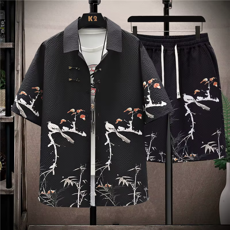 Chemises + Objectifs 2024 nouveau style été mode Sportedly hommes ensembles décontractés