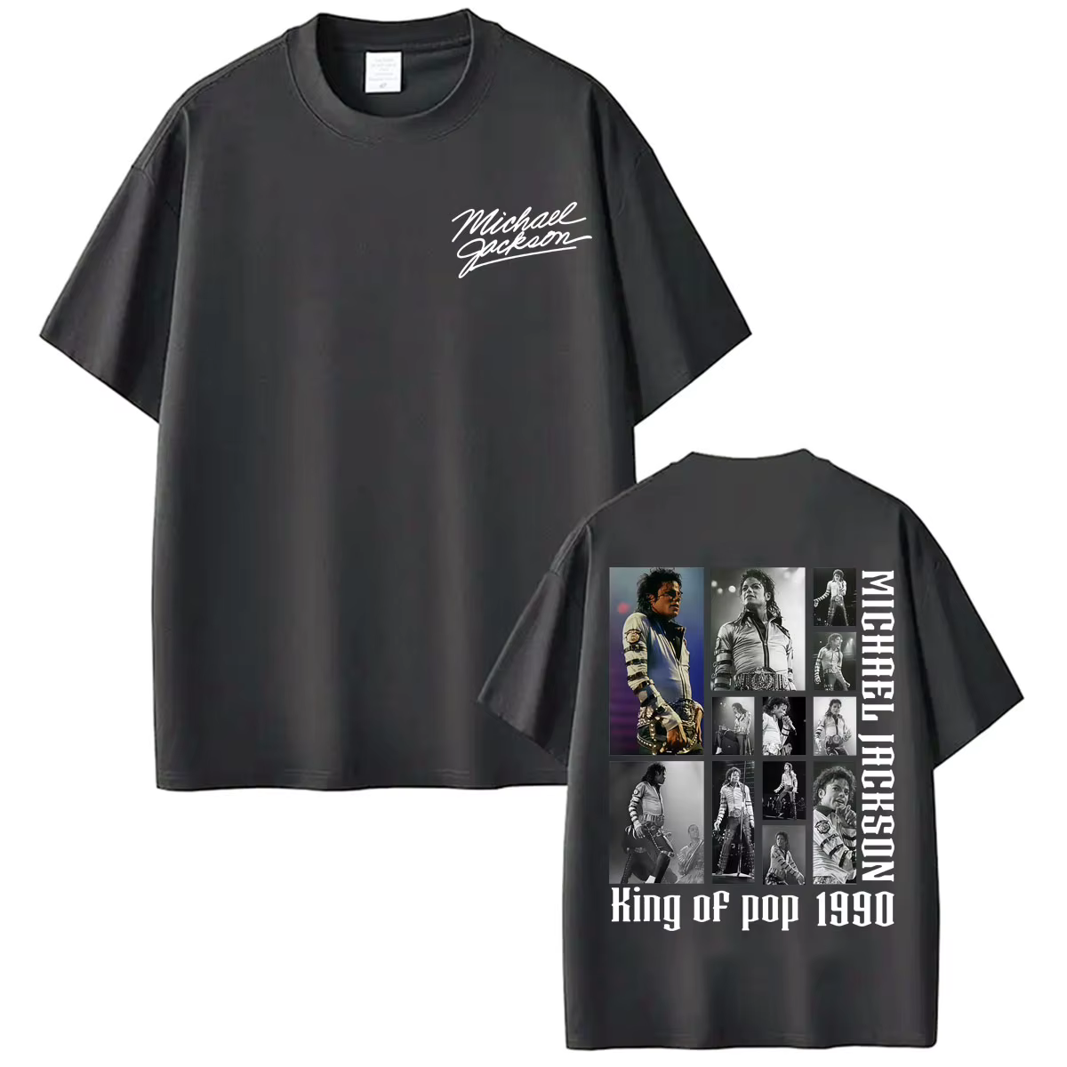 T-shirts d'album MJ King of Pop Michael Jackson pour hommes et femmes