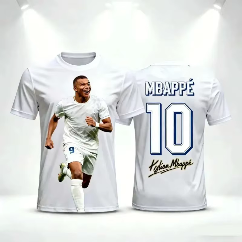 T-shirt de football Mbappé N°7 pour homme