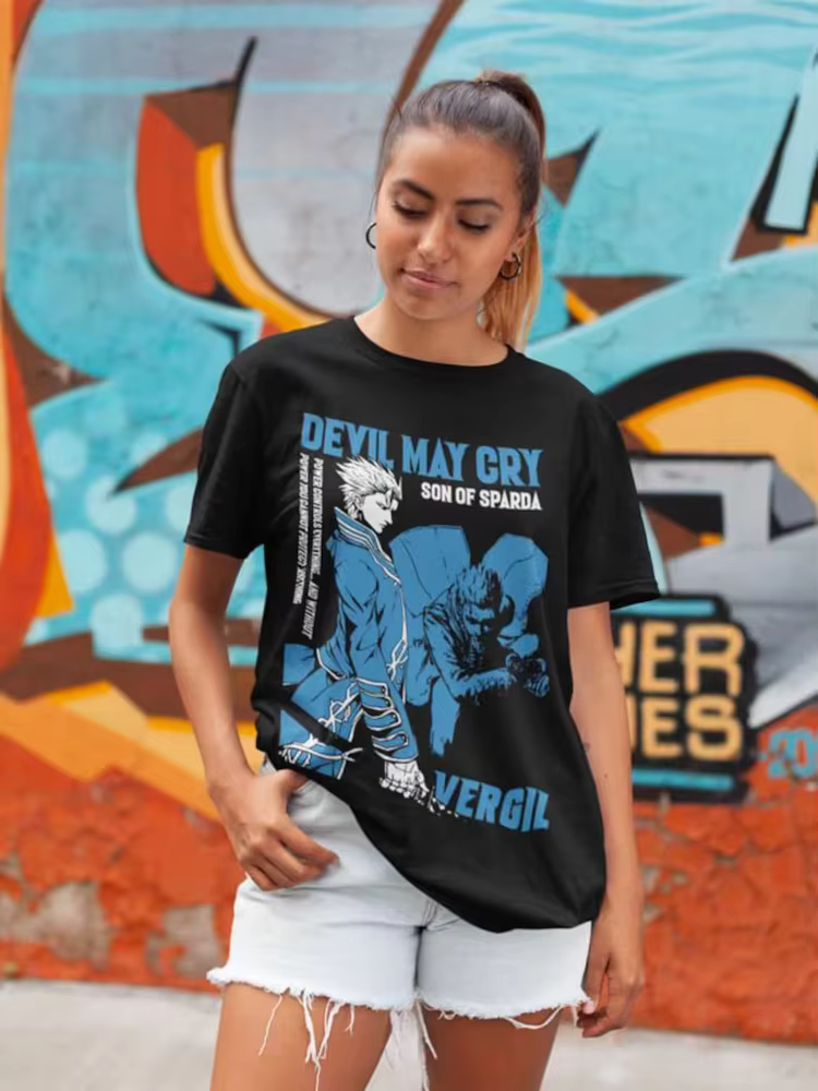 Devil May Cry virgil T-shirt unisexe en coton pour hommes, toutes tailles