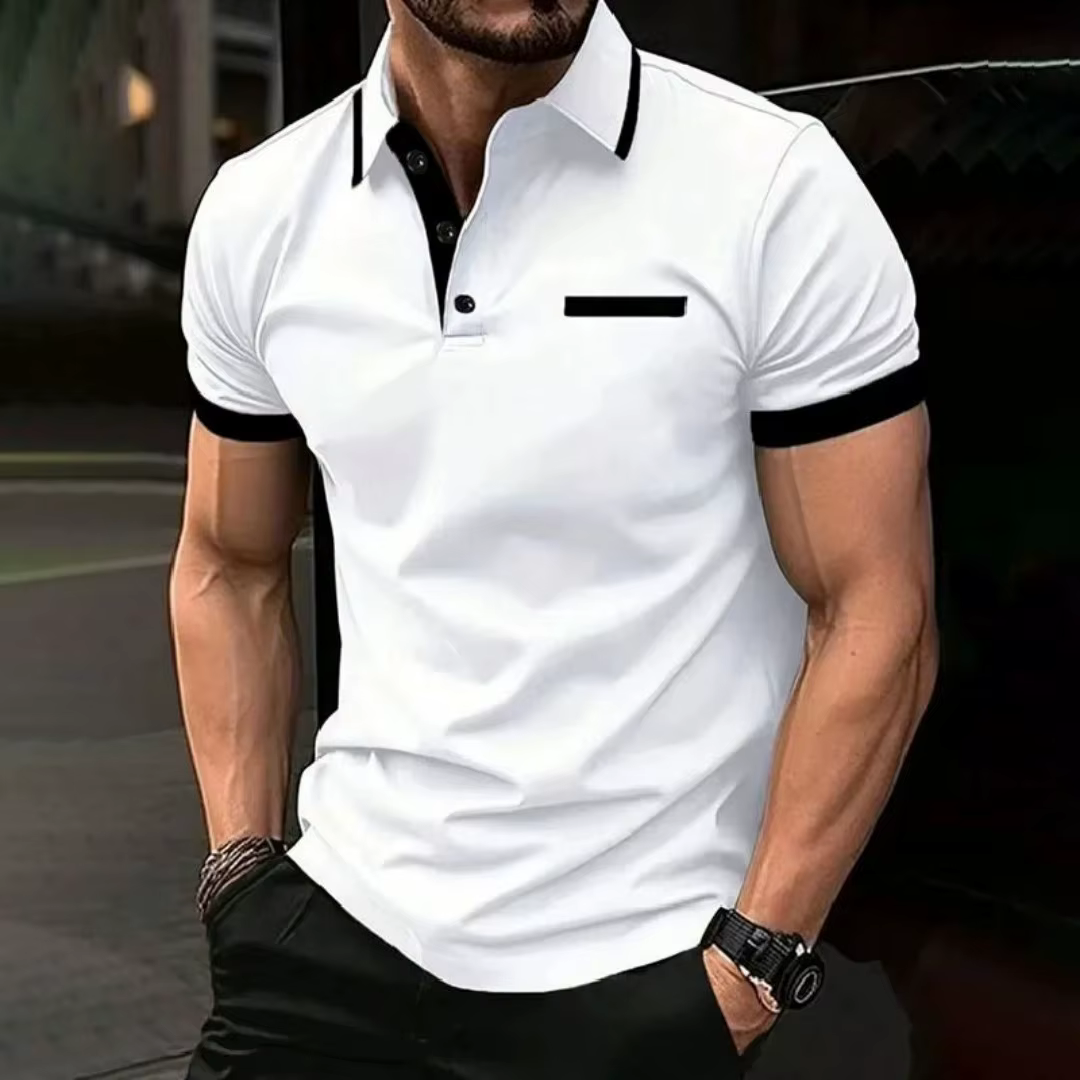 La nouvelle chemise POLO pour hommes d'été 2025 est un motif 3D décontracté