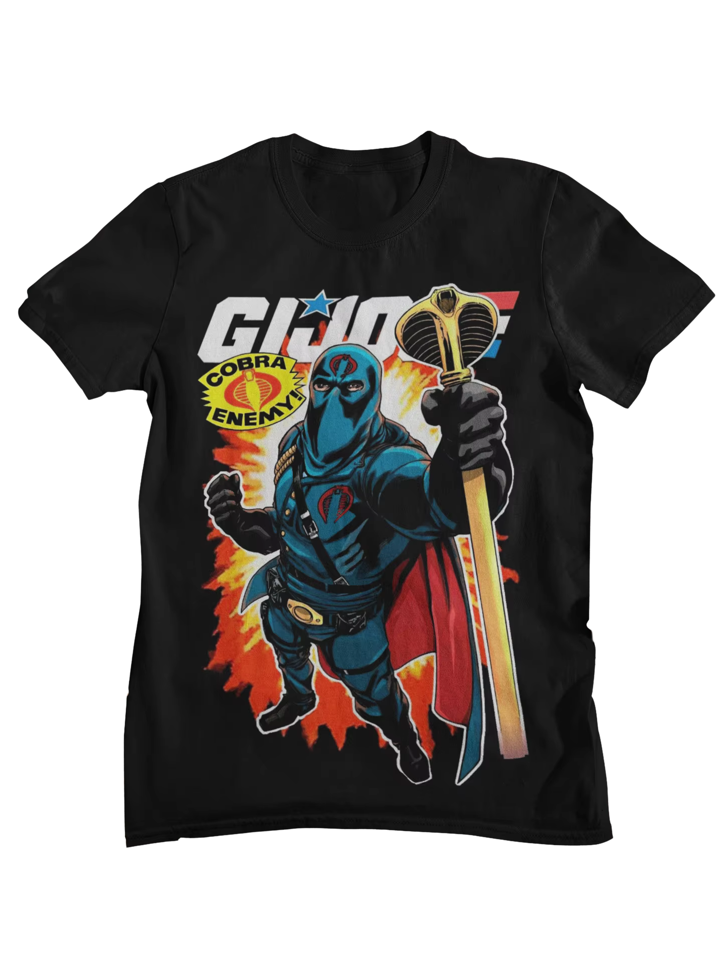 T-shirt imprimé avec personnage de dessin animé rétro G. I. Joe A Real American Hero