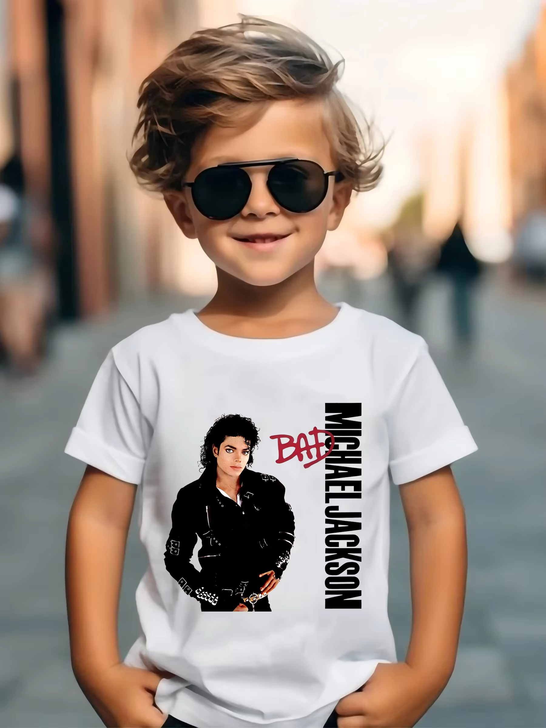 T-Shirt Michael Jackson Rock N Roll pour enfants