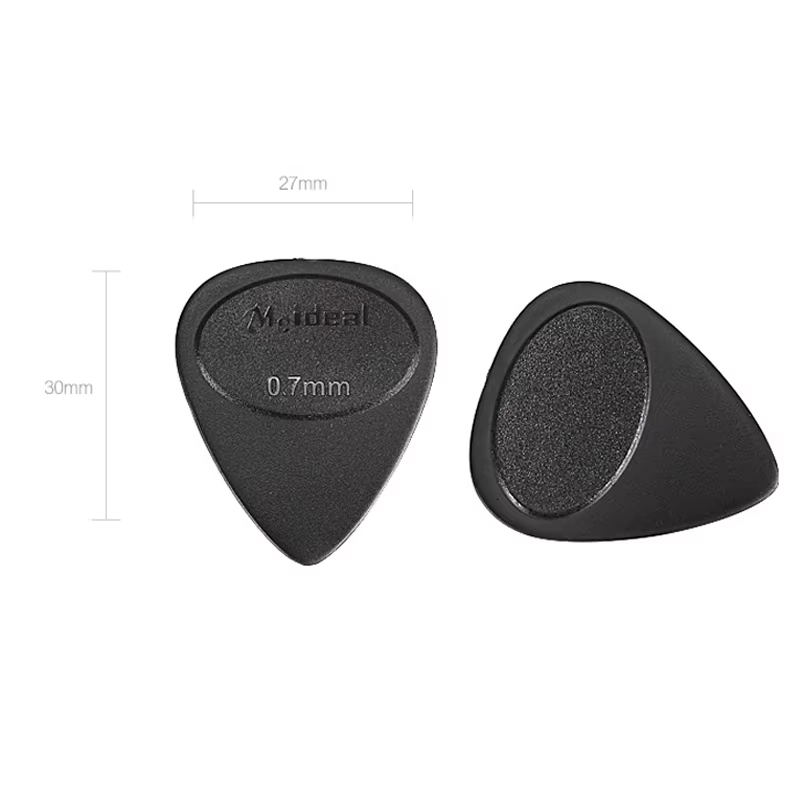 Plectres de guitare, 10 plectres de 0,7 mm d'épaisseur, accessoires antidérapants et durables pour guitare électrique, basse, ukulélé, pagaies spécifiques pour basse 