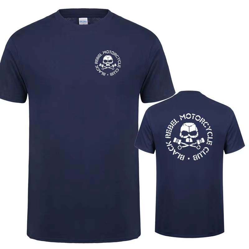 Black Rebel Motorcycle Club T Shirt pour hommes d'été Cool Cotton Short Sleeve MC