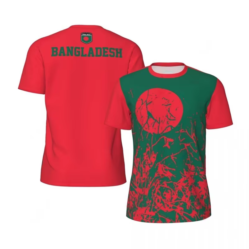 T-shirt de sport imprimé en 3D pour homme