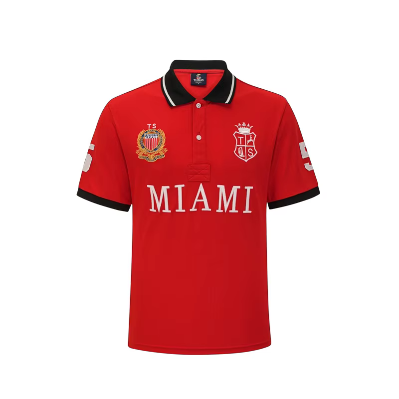 Polo à manches courtes en pur coton pour hommes