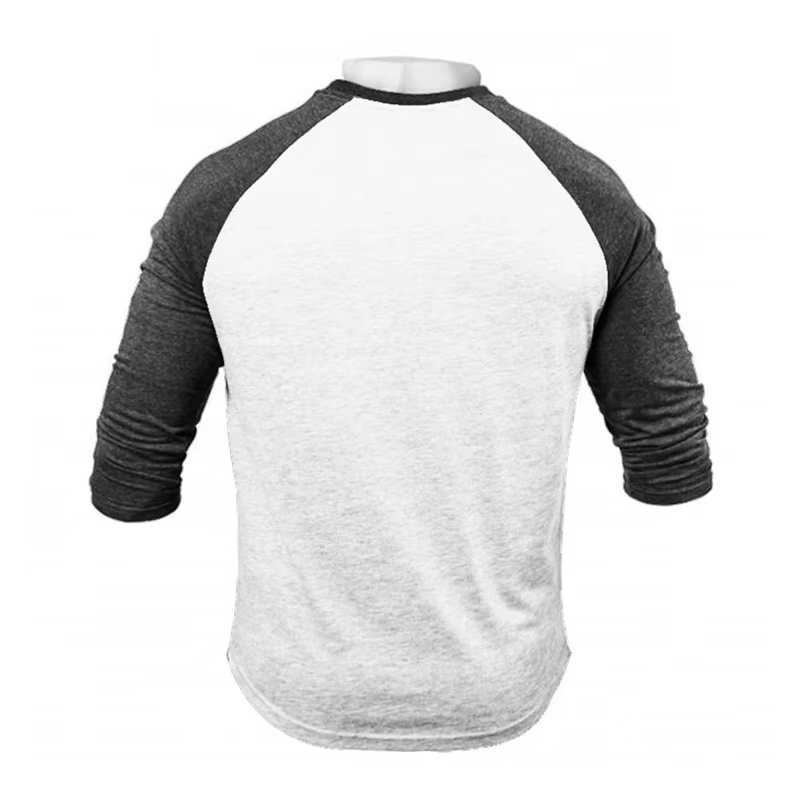 T-shirt de sport à manches trois-quarts pour hommes