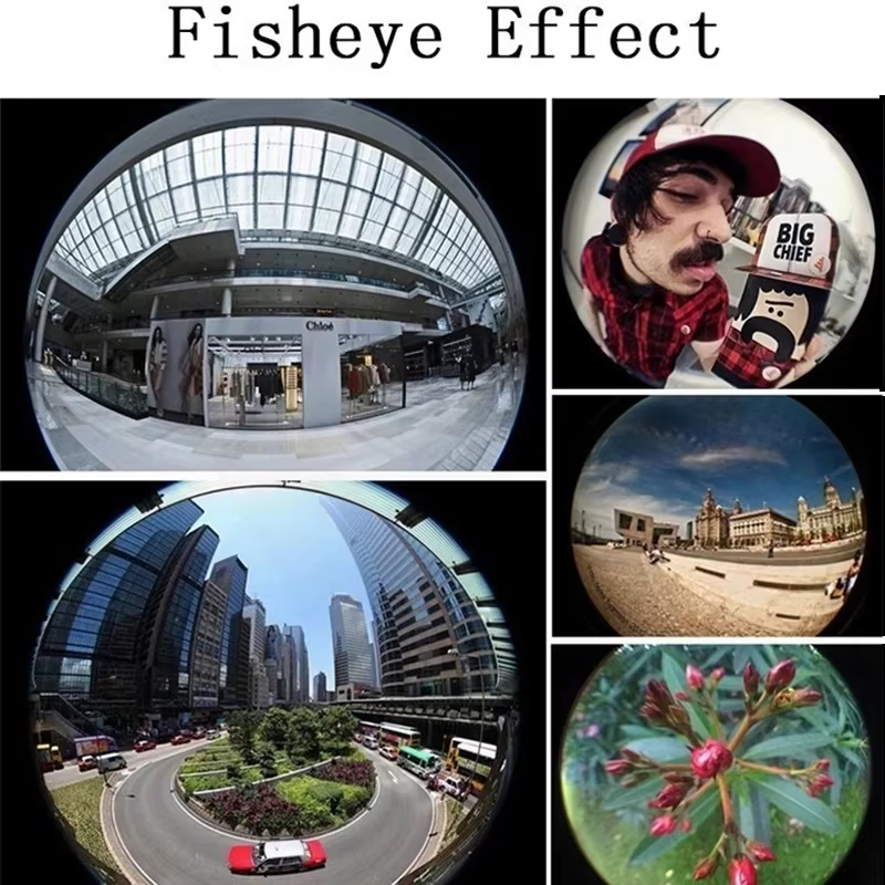 Objectif de téléphone Fisheye 3 en 1