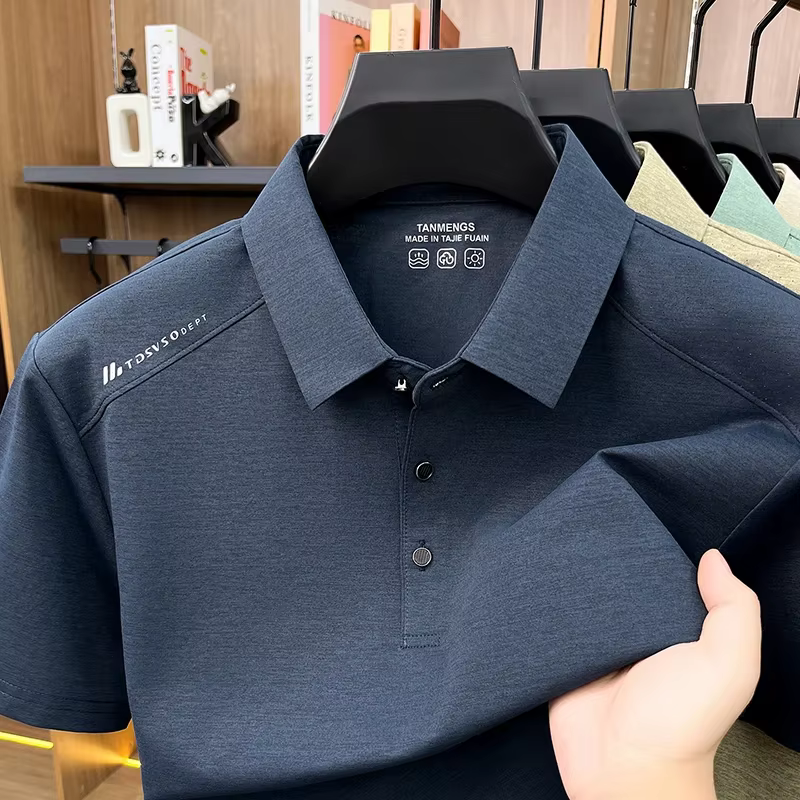 Polo respirant pour homme avec patte de boutonnage