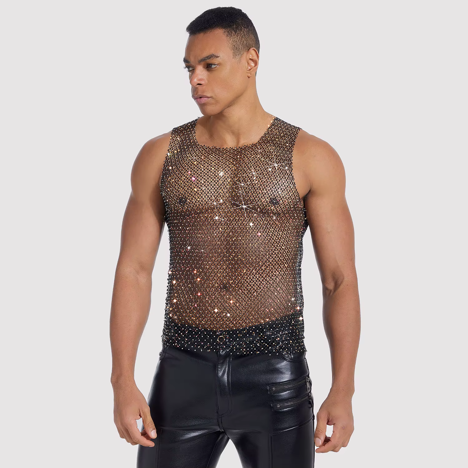Débardeur en strass pour hommes