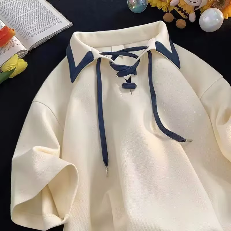 Offre Spéciale de la Saison : Nouveau Style Tendance Polo Harajuku pour Homme – Collection Été INS