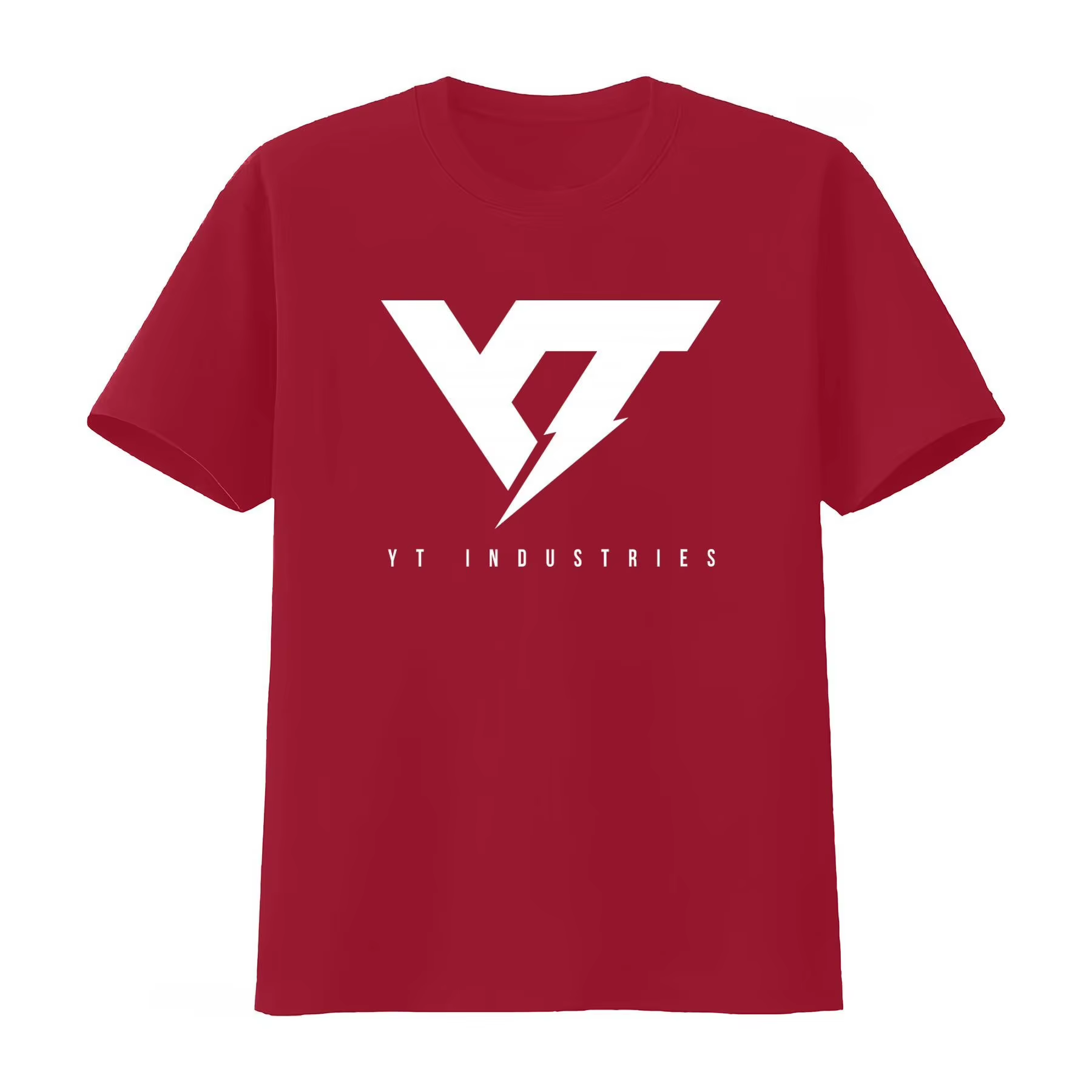 T-shirt imprimé logo Yt Industries pour homme et femme, style streetwear tendance, respirant, collection été 2026