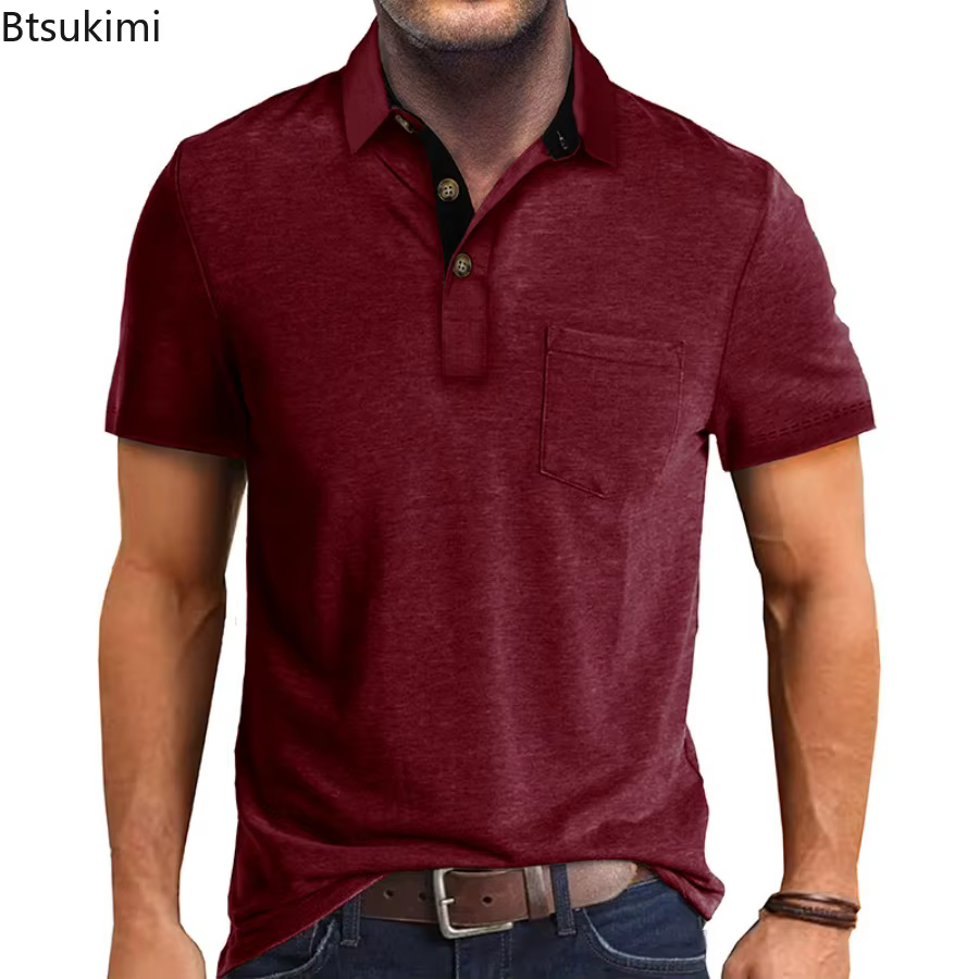 Nouveaux Polos Homme 2026 à Manches Courtes – T-shirts Décontractés Légers pour Hommes