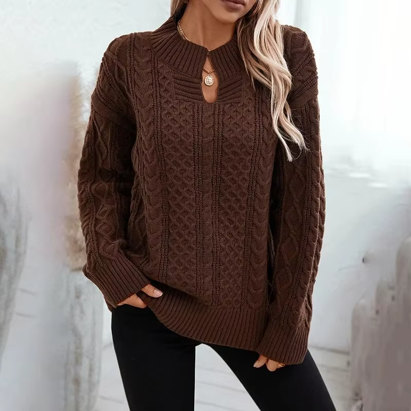 Pull col en V pour femme
