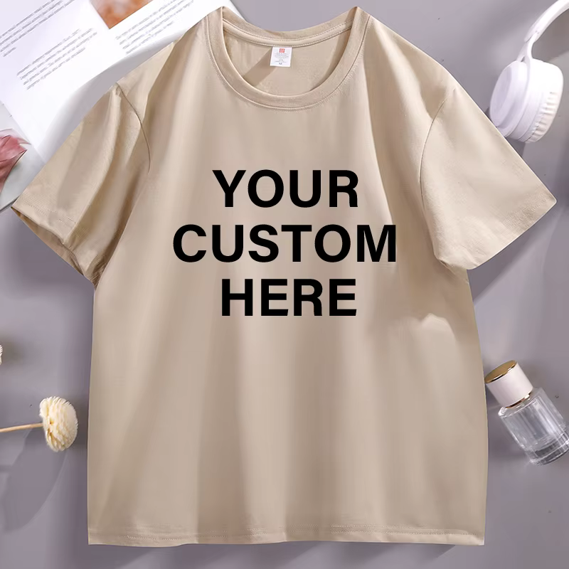 T-shirt en coton imprimé personnalisé
