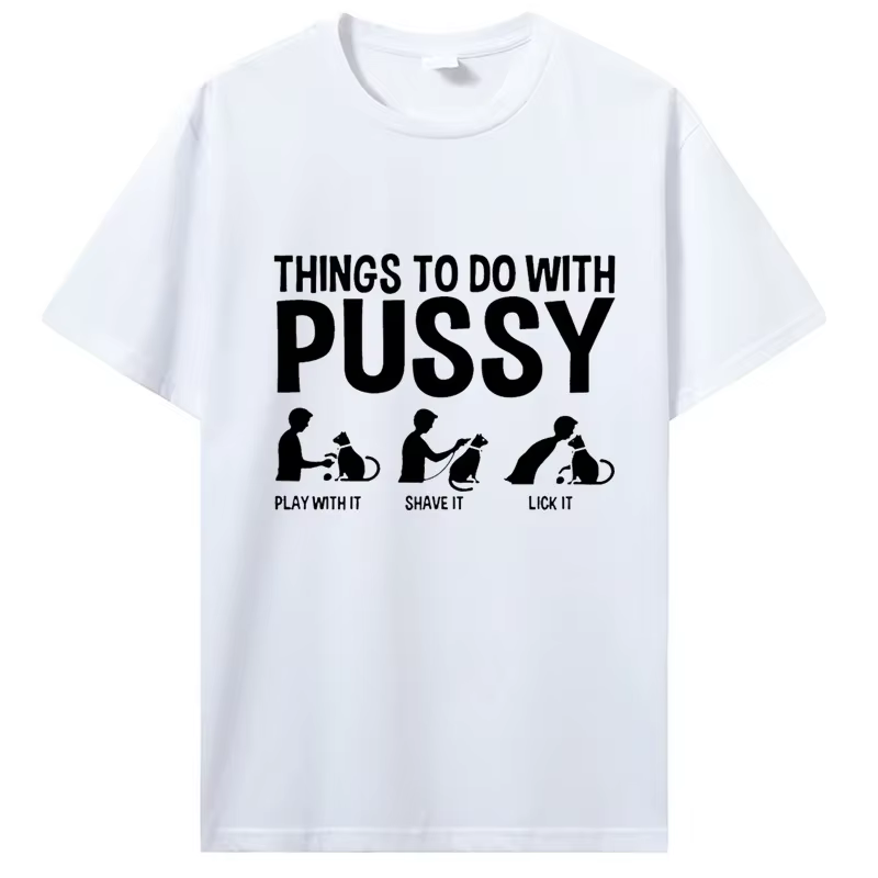T-shirt drôle unisexe sur le thème du chat! Imprime félines adorables et ludiques qui volent le spectacle - parfaites pour les familles de animaux de compagnie