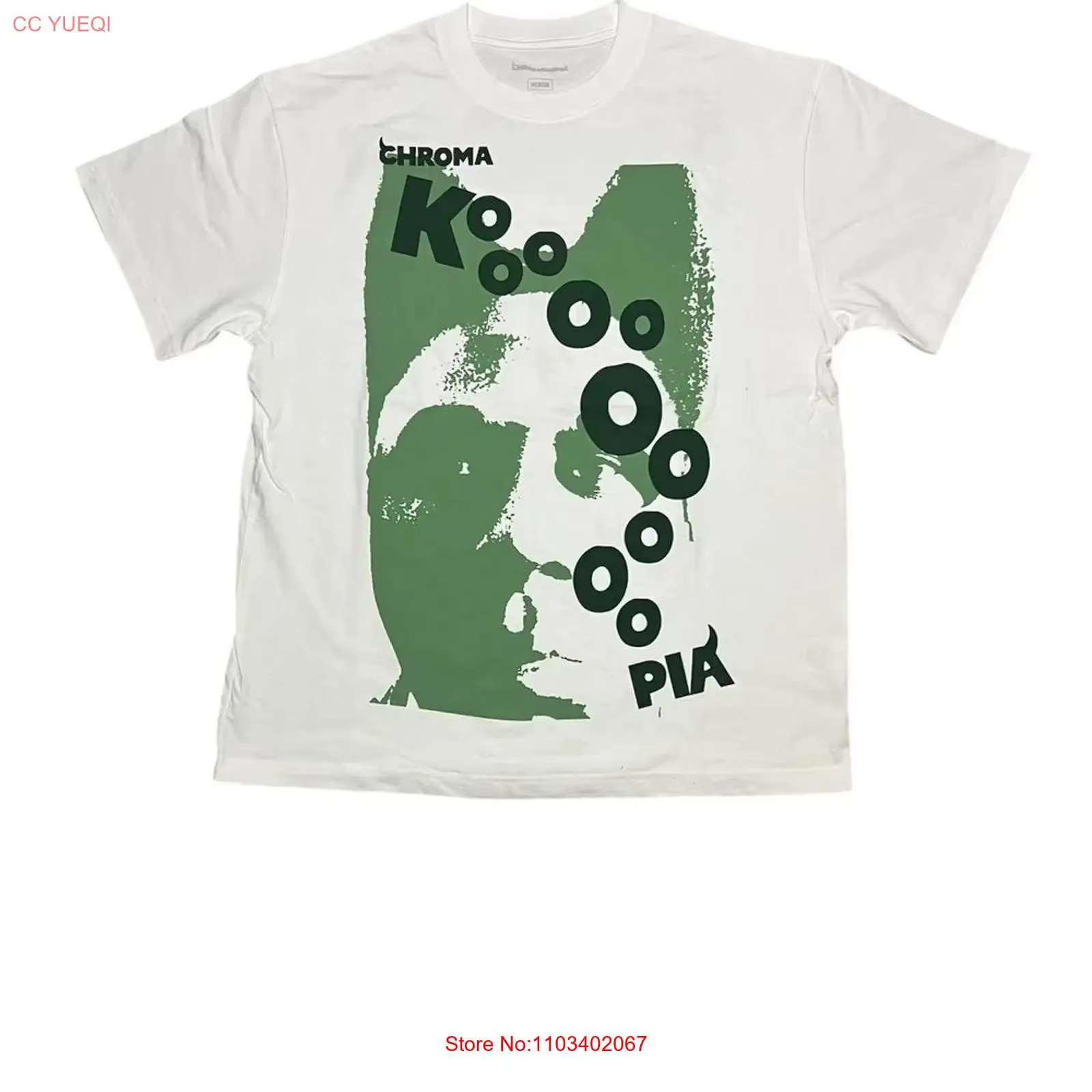 Tyler The Creators Chromakopia t-shirt blanc unisexe QT1954 vintage lavé polyvalent mode vêtements de créateur confortables