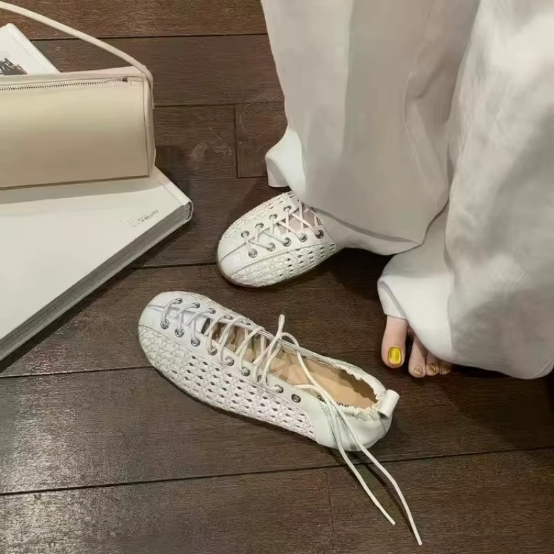 Nouvelles Chaussures Plates Décontractées à Bout Rond pour Femmes 2026 – Style Rétro