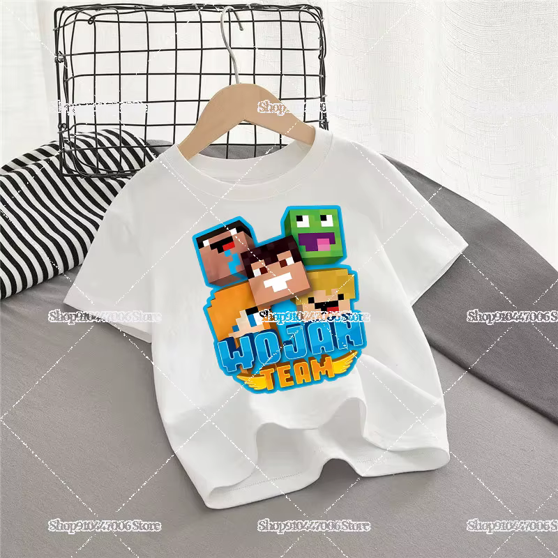 T-shirts imprimés de l'équipe Wojan pour enfants