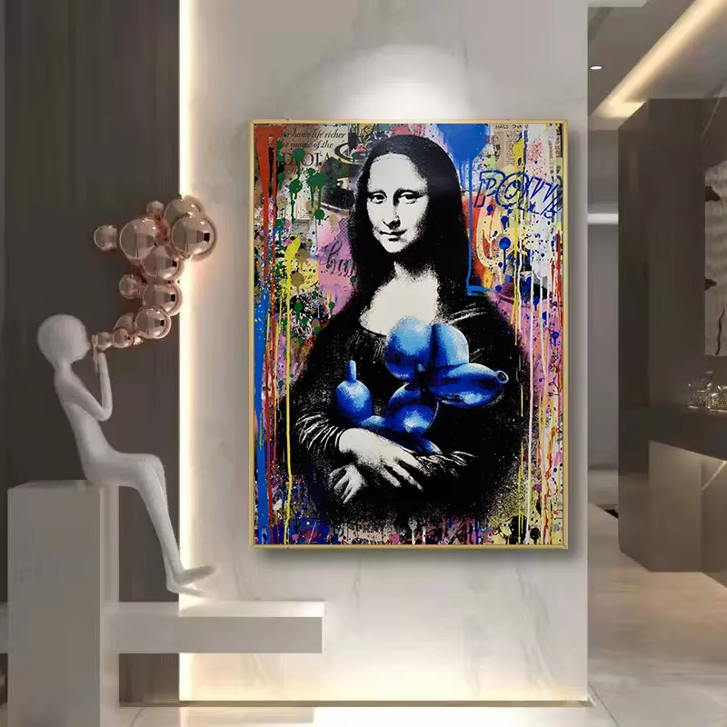 Graffiti Street Wall Art Pop Art affiches Banksy Portraits de personnes célèbres peintures à l'huile abstraites imprimées salon décor à la maison