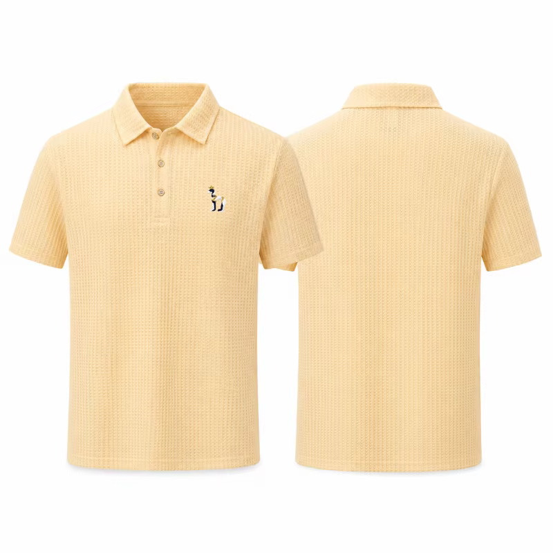 Nouveau Polo Homme Designer Brodé Décontracté Couleur Unie Manches Courtes avec Col Revers T-shirt Tendance Vêtements Décontractés pour Hommes