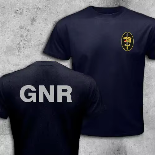 Portugal GNR Garde nationale Gendarmerie GIOE Unité des forces spéciales T-Shirt à manches courtes décontracté coton col rond hommes chemises