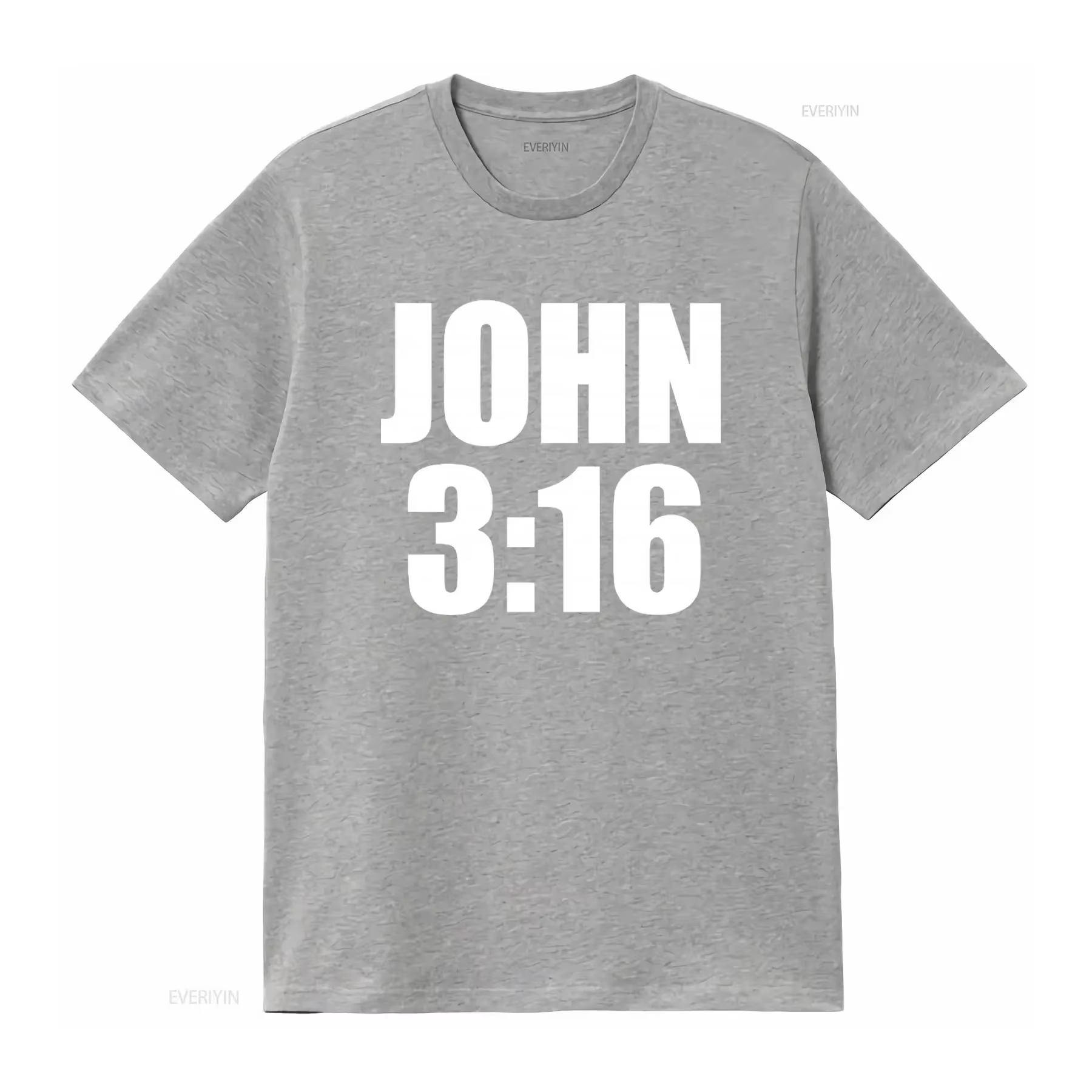 T-shirt unisexe John 3:16 avec citation chrétienne