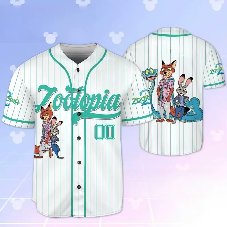 T-shirt imprimé en 3D Crazy Zootopia Classic Protagonist pour enfants