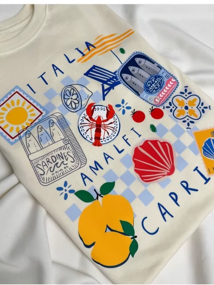 T-shirt graphique Capri Italia