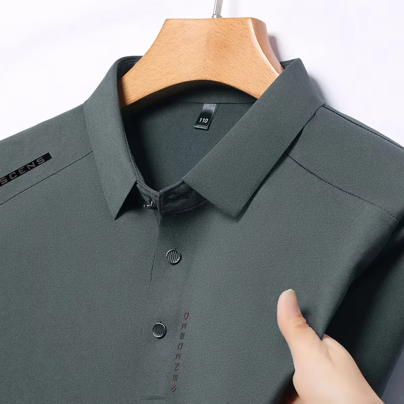 Nouveau Polo Homme Décontracté Imprimé à Manches Courtes Anti-Plis Respirant Confortable Été Polyvalent 2026