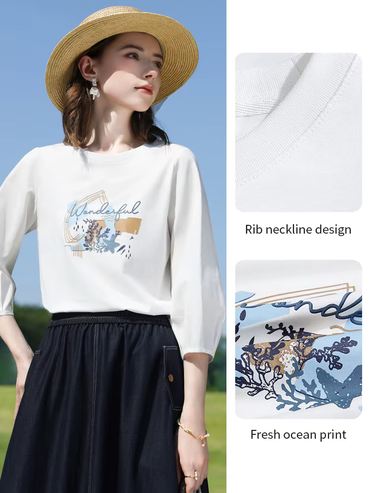 I BELIEVE YOU T-shirts blancs à imprimé graphique pour femmes