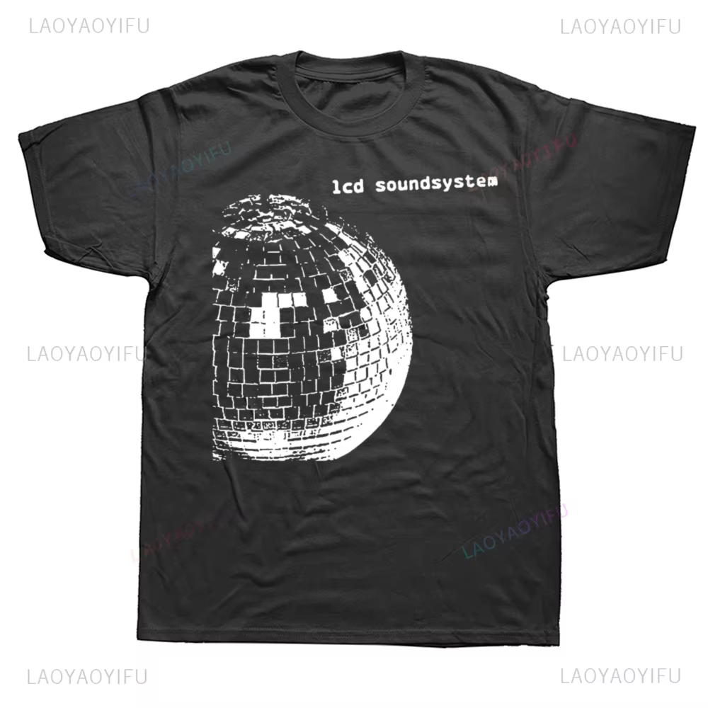 12 LCD Soundsystem Logo t-shirts hommes femmes haute qualité coton Humor Streetwear t-shirt à manches courtes unisexe vêtements amples