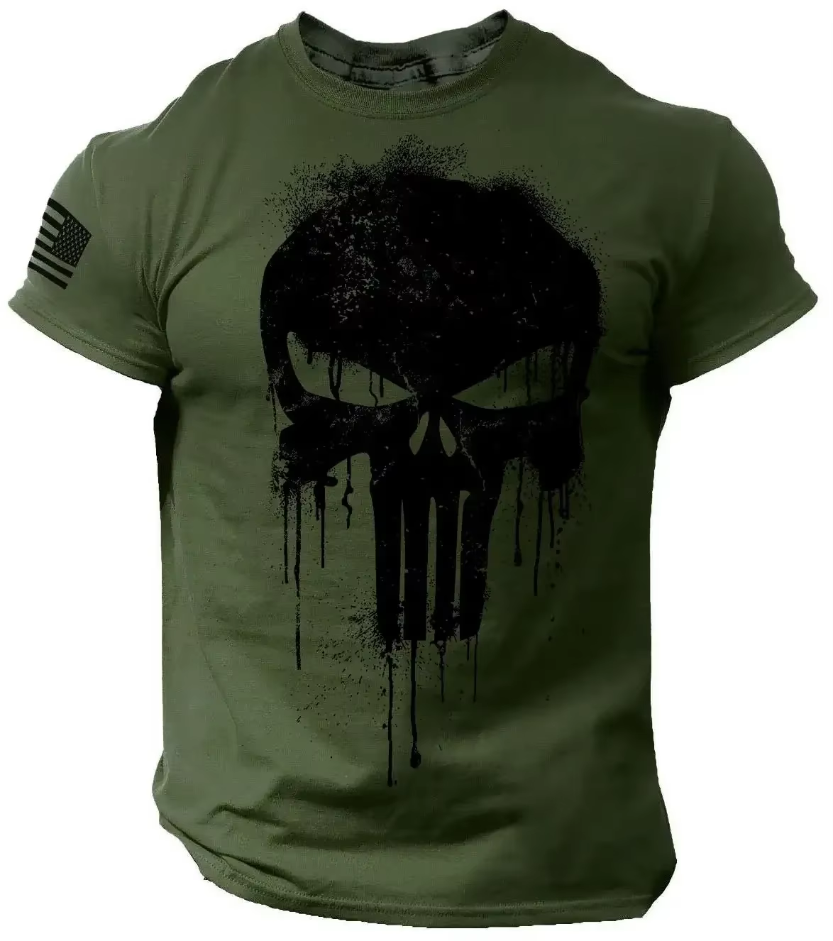 T-shirt pour homme, imprimé 3D patriotique